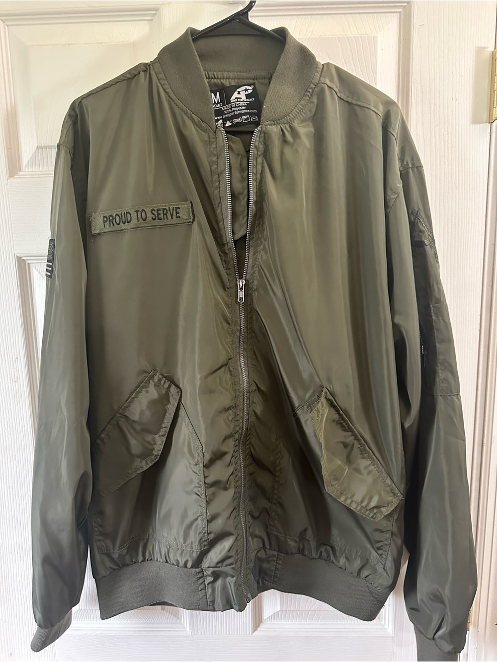 U.S. Army Olive Green Lightweight Bomber Jacket